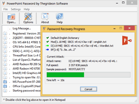 PowerPoint Password recovery progress